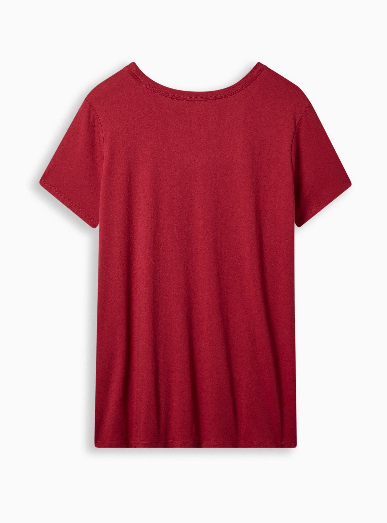 Plus Size Grease Rydell High Classic Fit Cotton Crew Top, JESTER RED, alternate