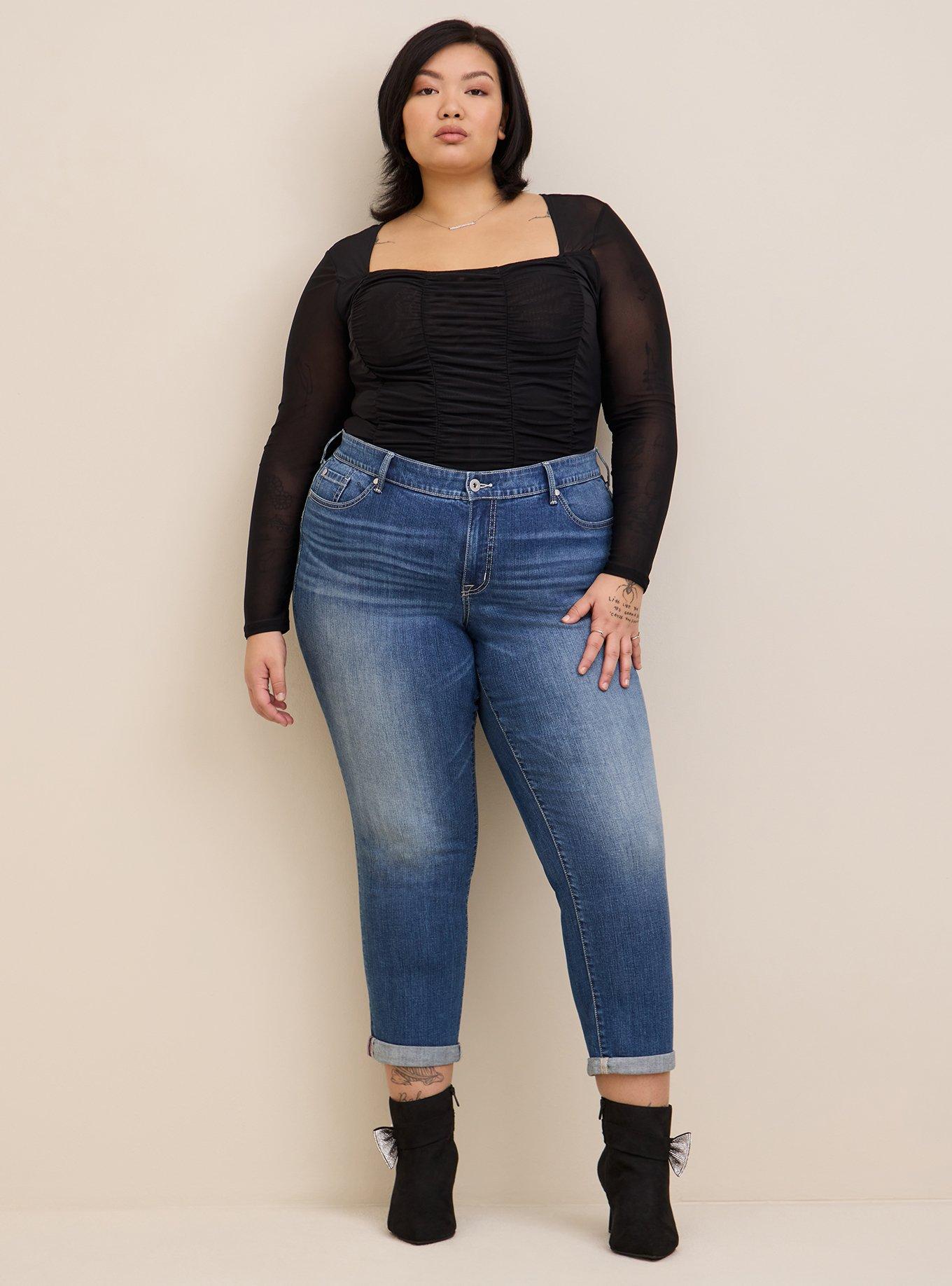 Plus Size - Boyfriend Straight Vintage Stretch Mid-Rise Jean - Torrid