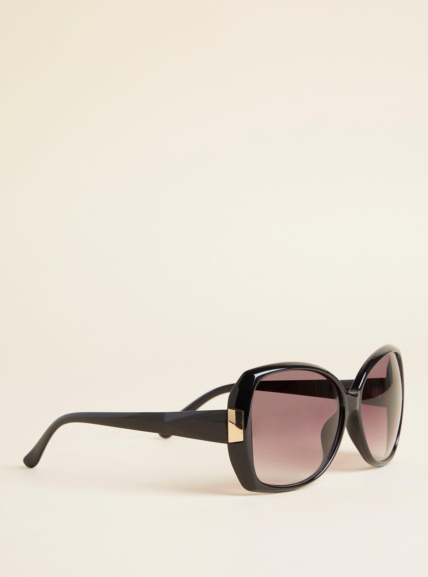 Plus Size Rectangle Smoke Lens Sunglasses Torrid