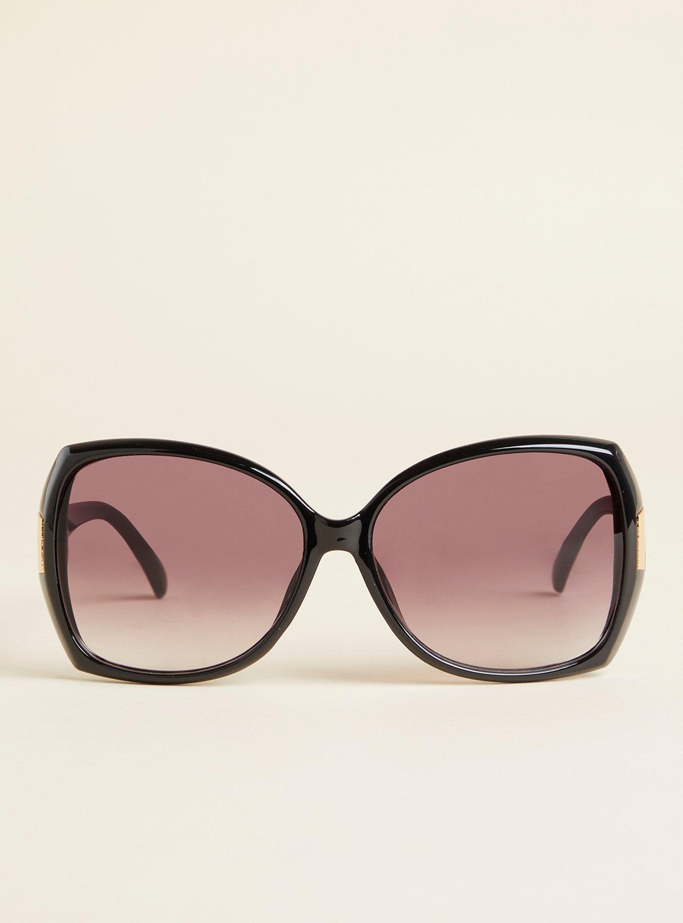 Plus Size Rectangle Smoke Lens Sunglasses Torrid