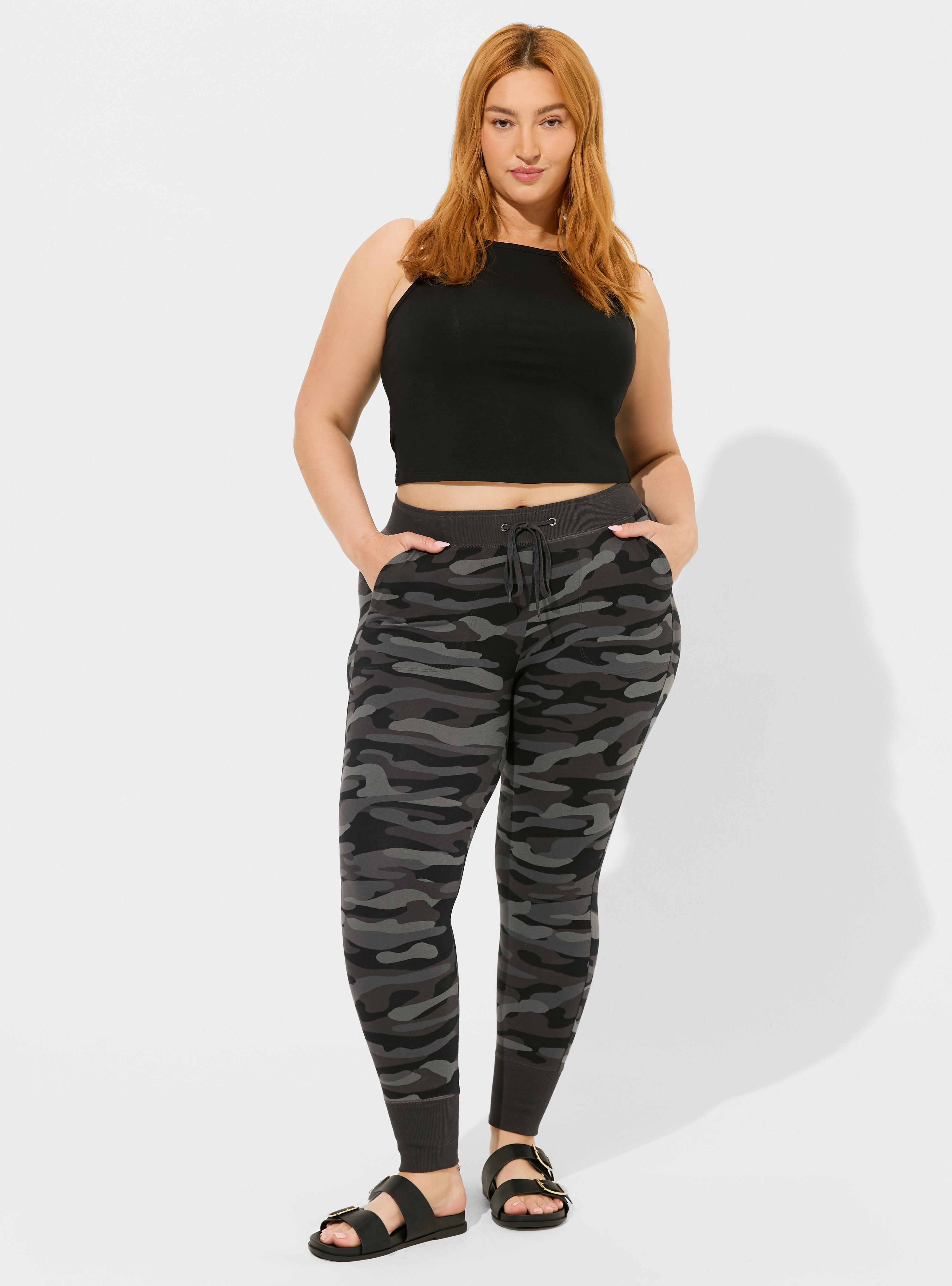 Full Length Signature Waist Flocked Legging By Torrid Size: 2x