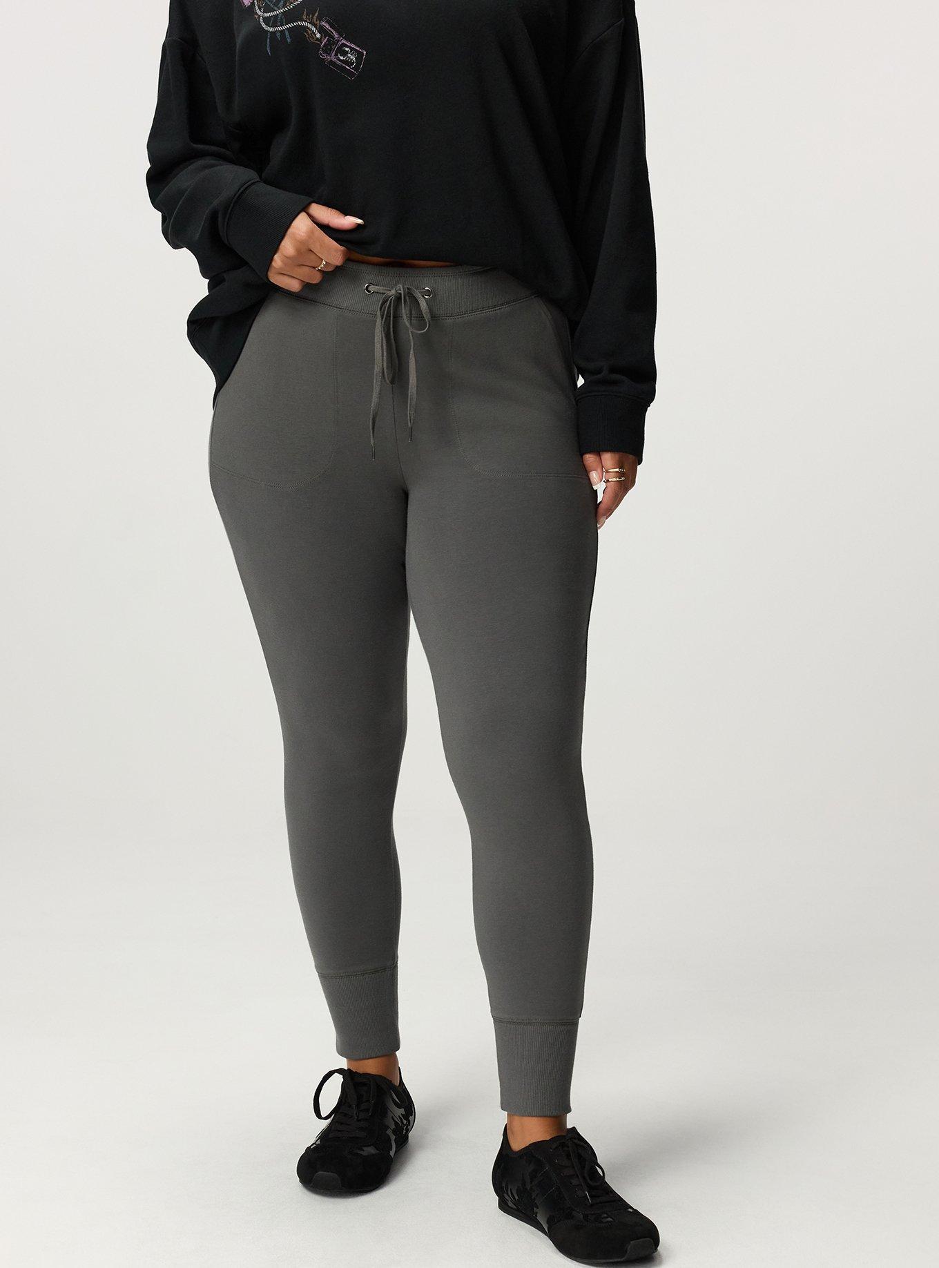 Plus Size Full-Length Jogger Legging, MAGNET, alternate