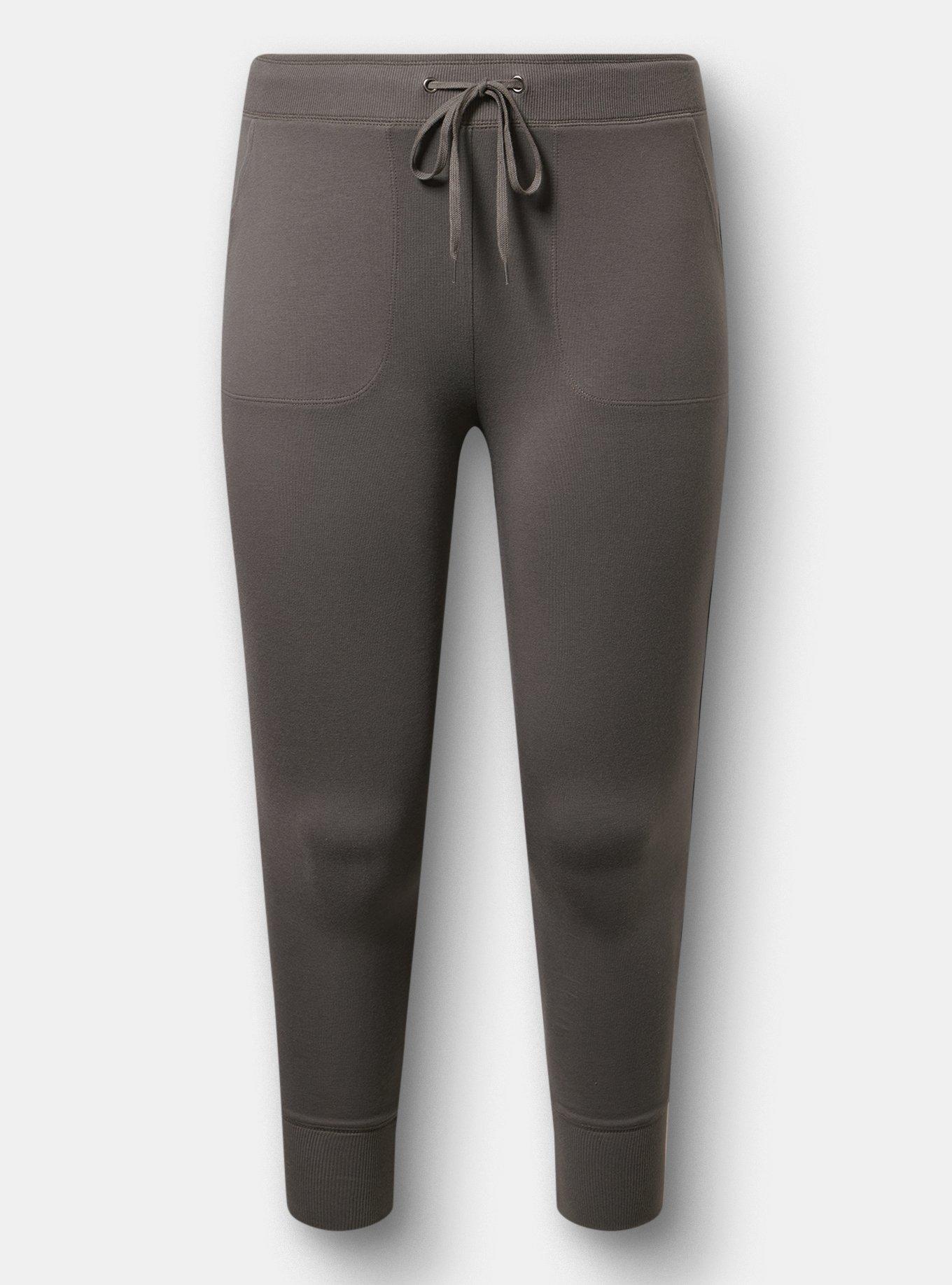 Plus Size Full-Length Jogger Legging, MAGNET, flat