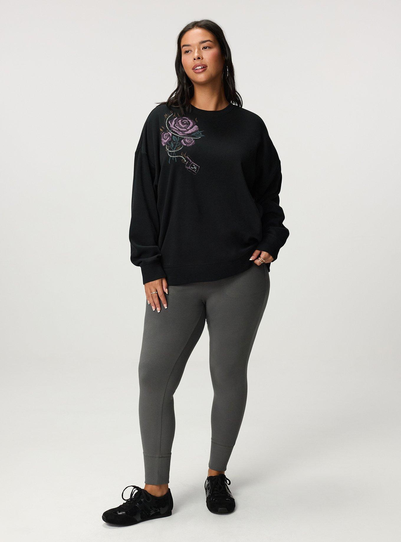 Plus Size Full-Length Jogger Legging, MAGNET, hi-res