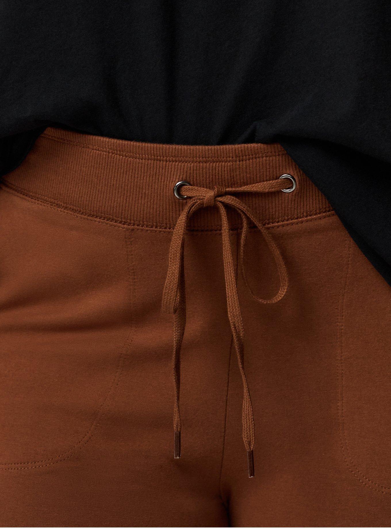 Plus Size Full-Length Jogger Legging, CAPPUCCINO, alternate