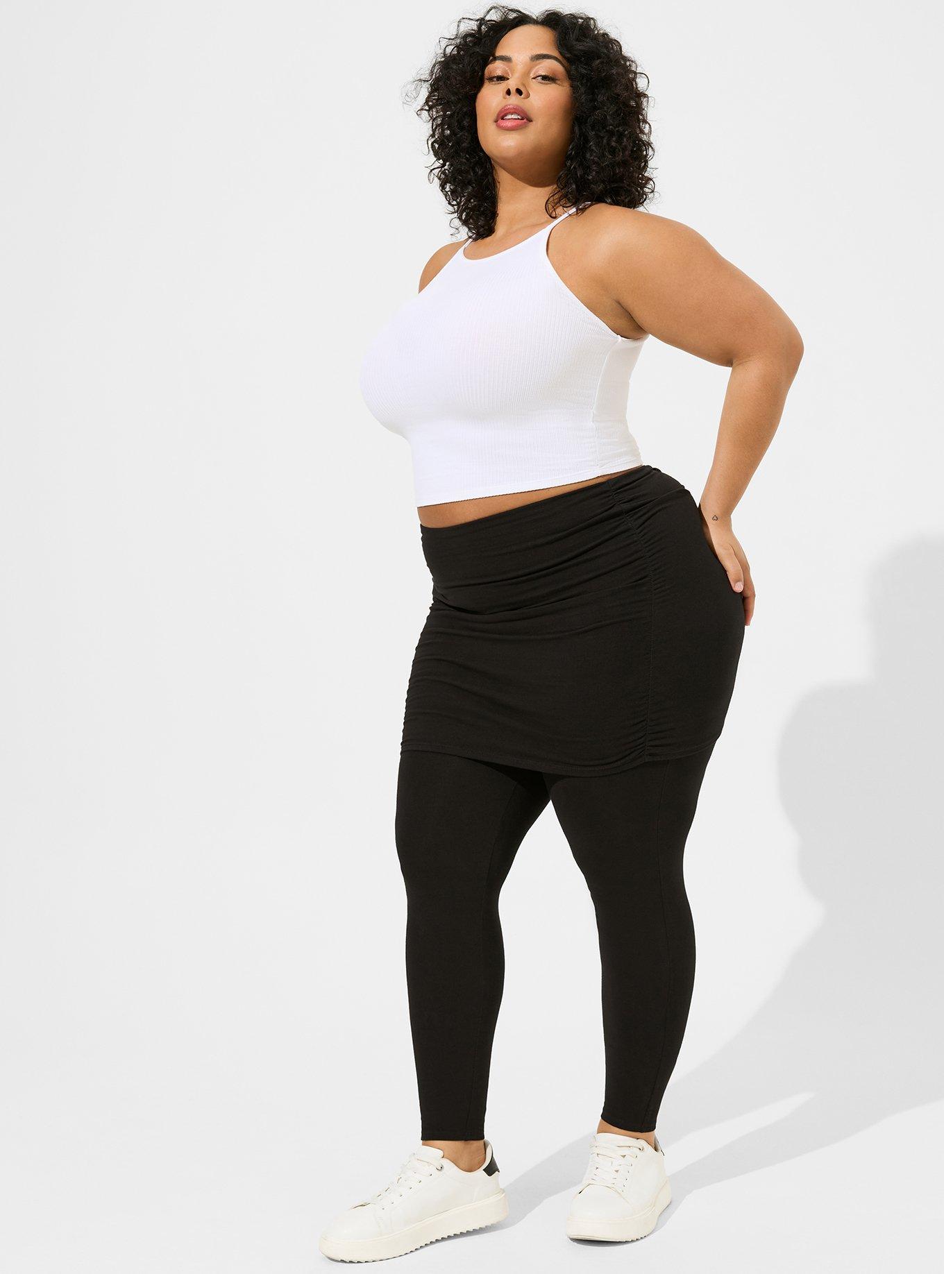 Plus Size - Full Length Foldover Skirt Premium Legging - Torrid