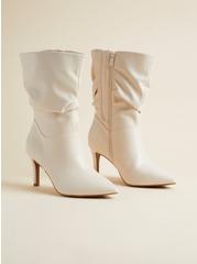 Slouch Pointed Toe Bootie (WW), BONE, hi-res