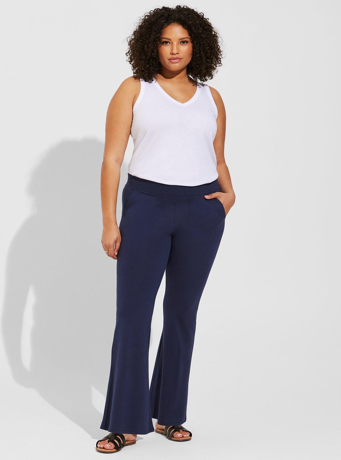 Solid color high rise flare leggings. Inseam approximately 31 in length. • High  rise style waist • Flare hem • Soft and stretchy fabric • Perfect for  styling with heels or booties •