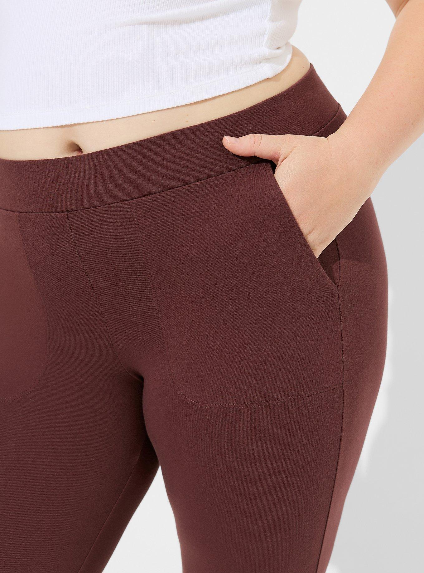 Burgundy Colour Ankle Length Leggings