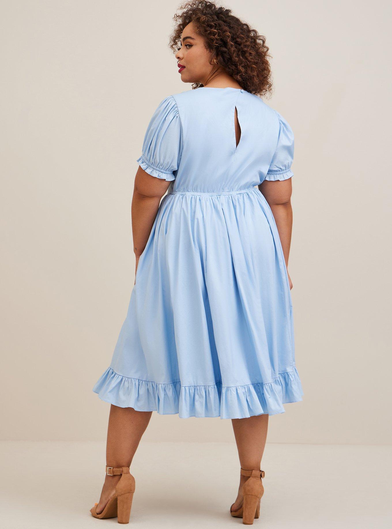 Plus Size - Poplin Dress - Torrid