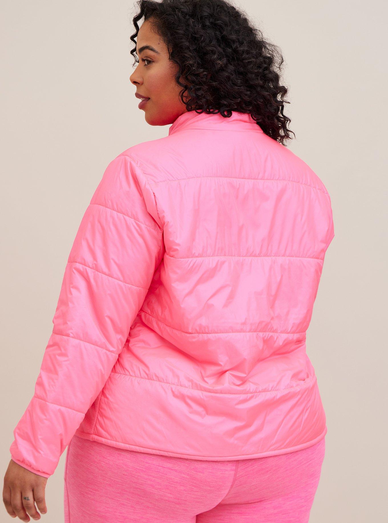 torrid, Jackets & Coats, Bright Pink Active Puffer Pullover 2 2x 8 2 Nwt  Torrid New Jacket Top Neon