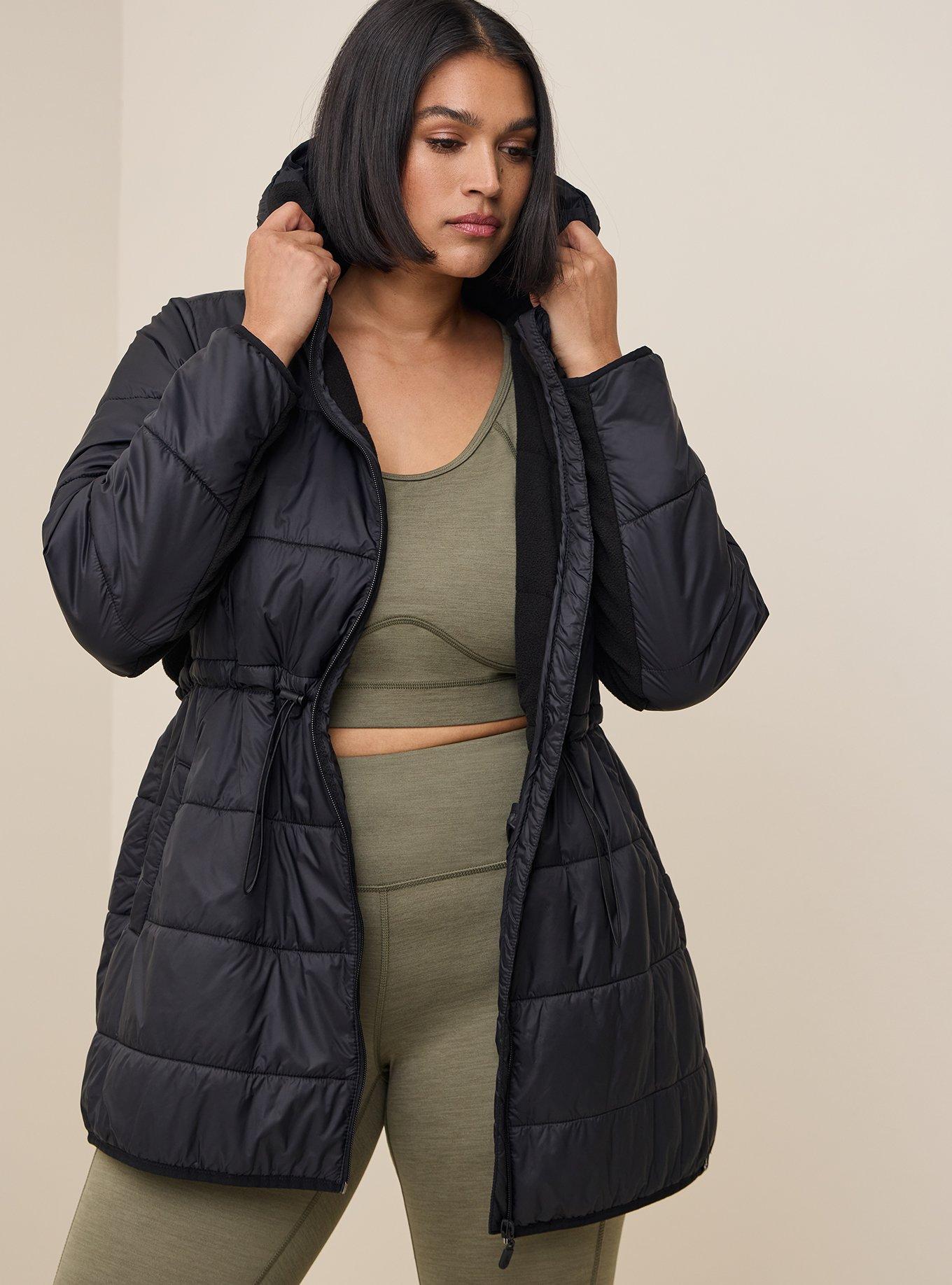 Shiny Nylon Sporty Hooded Jacket - Women - Ready-to-Wear