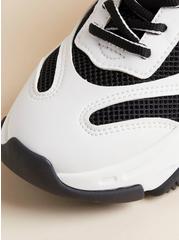 Mesh Chunky Active Sneaker (WW), WHITE BLACK, alternate