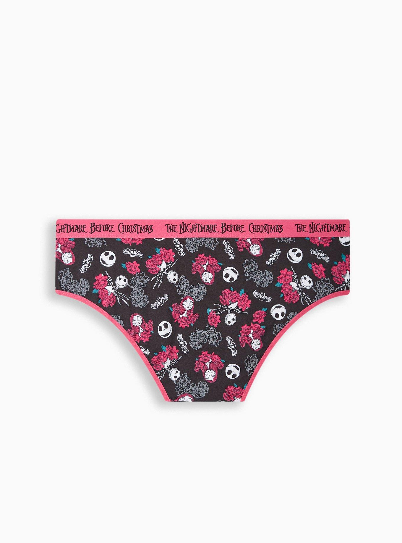 Plus Size The Nightmare Before Christmas Cotton Mid Rise Hipster Panty , NBC CHARACTER TOSS, alternate
