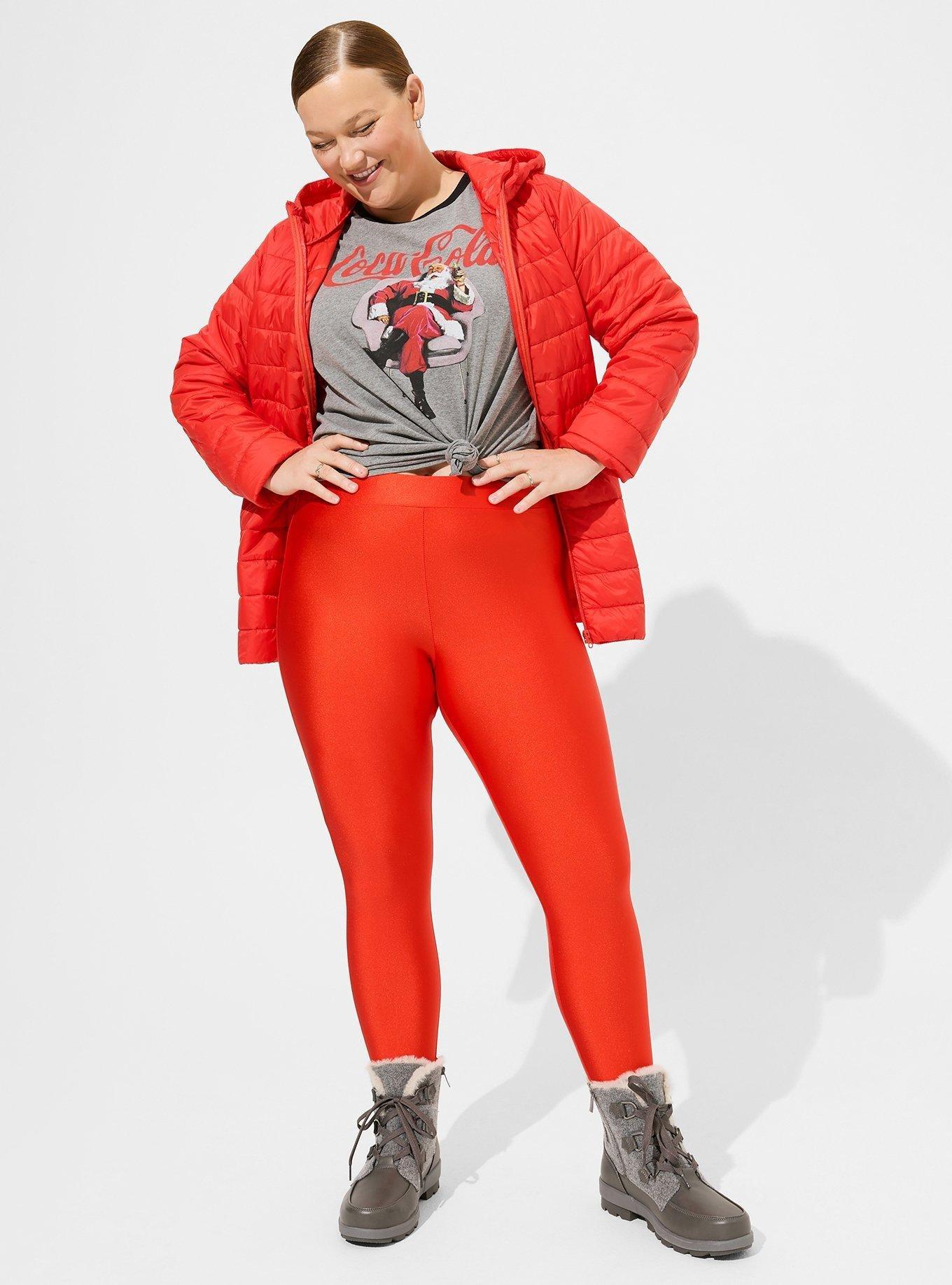 Plus Size - Full Length Signature Waist Flocked Legging - Torrid