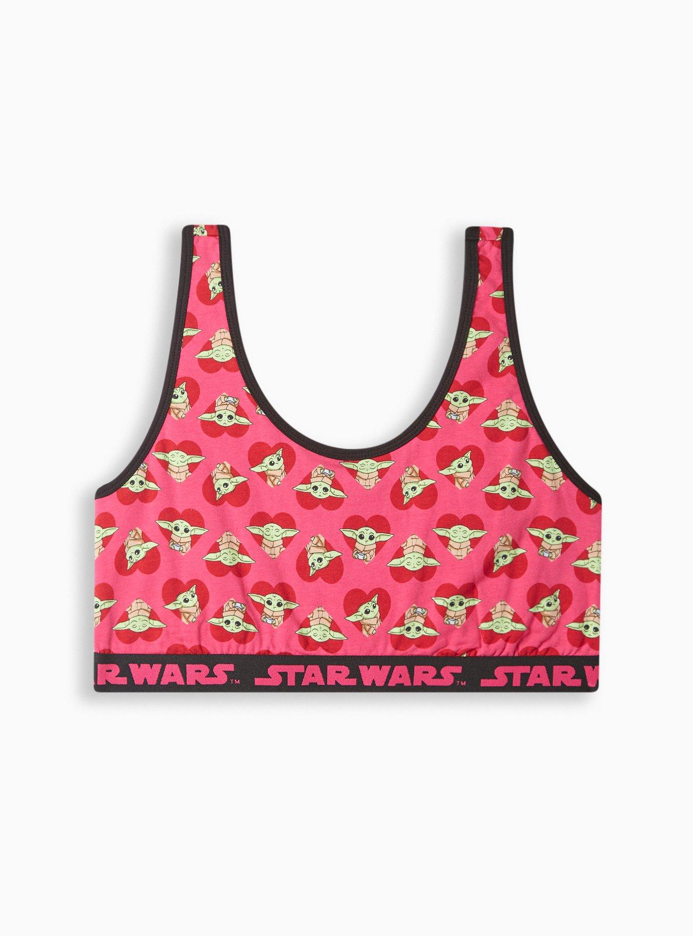 Plus Size - Star Wars The Mandalorian The Child Scoop Neck Cotton Bralette  - Torrid