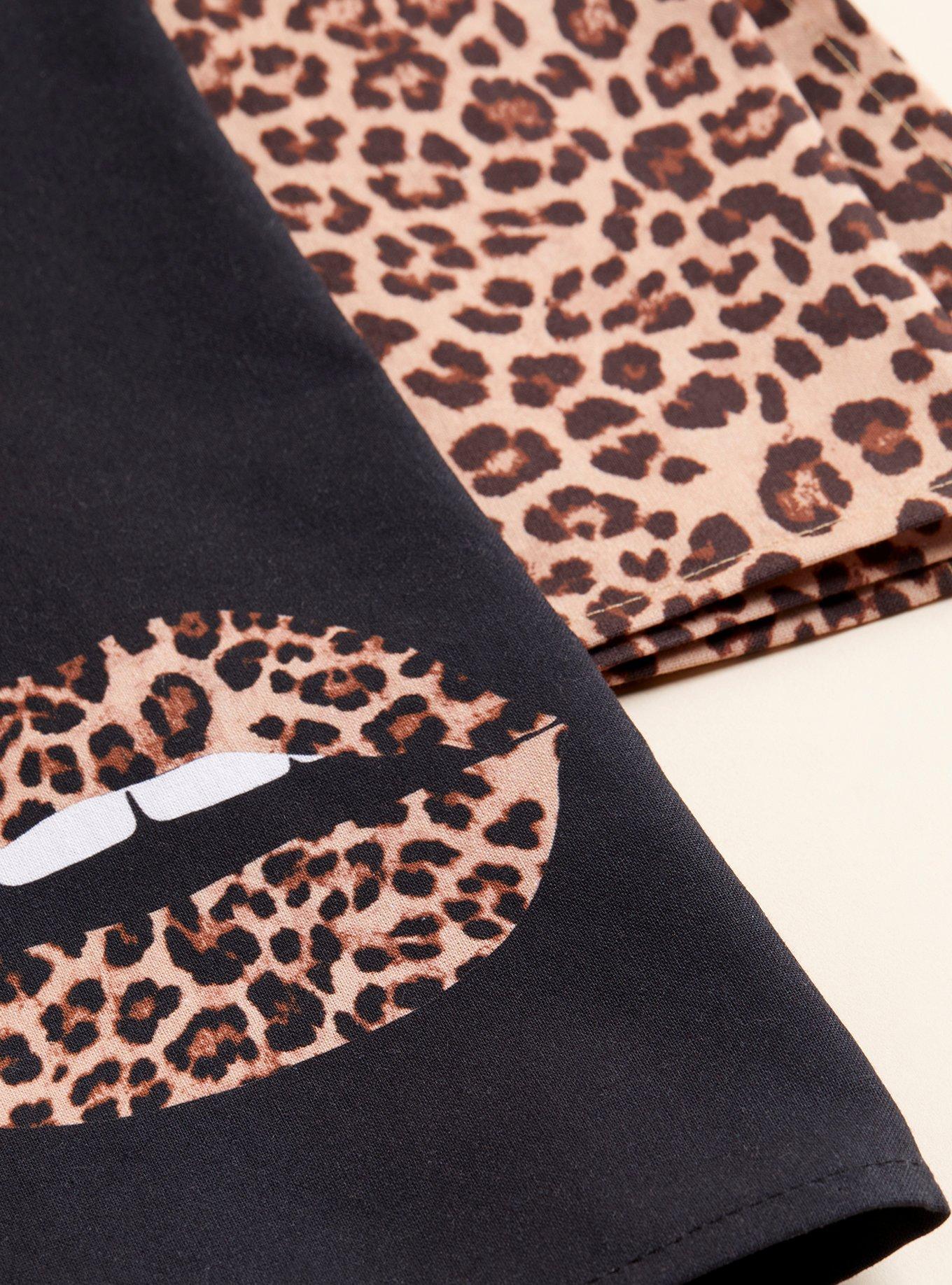 Leopard discount towel set