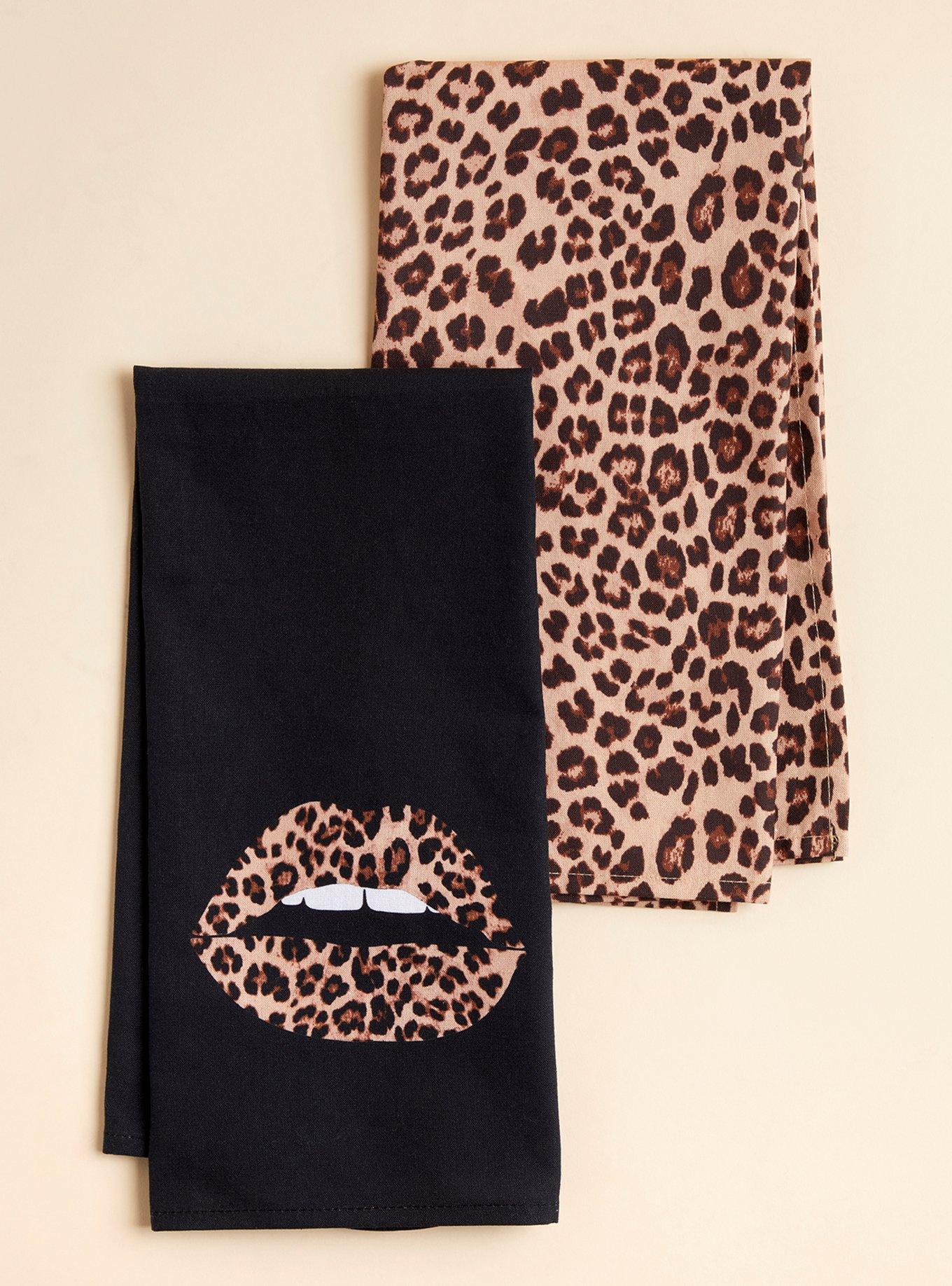 Leopard Lips Tea Towel Set