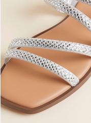 Embellished Square Toe Sandal (WW), SILVER, alternate