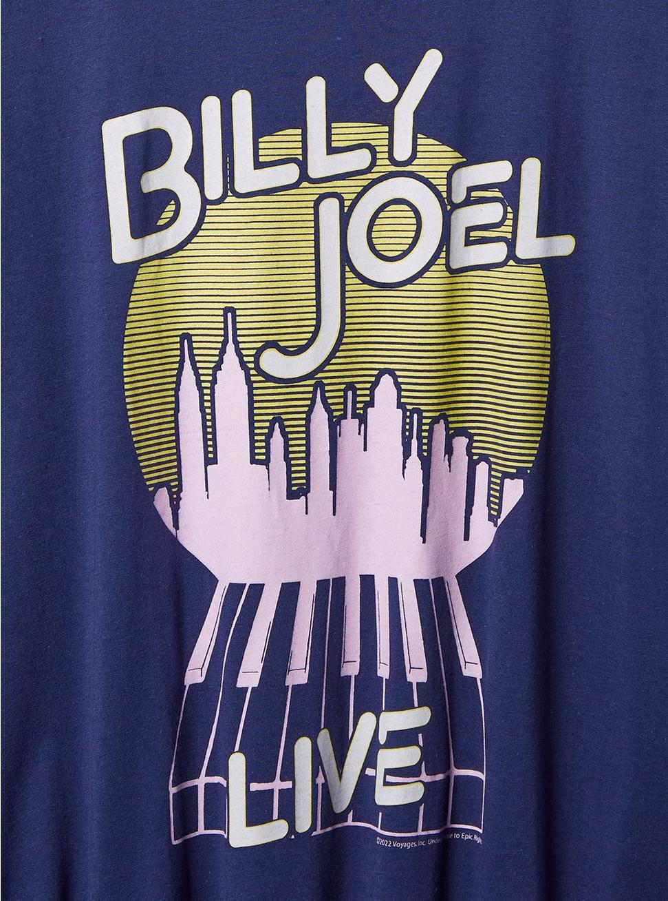 Billy Joel Relaxed Fit Cotton Crew Neck Tee, PEACOAT, alternate