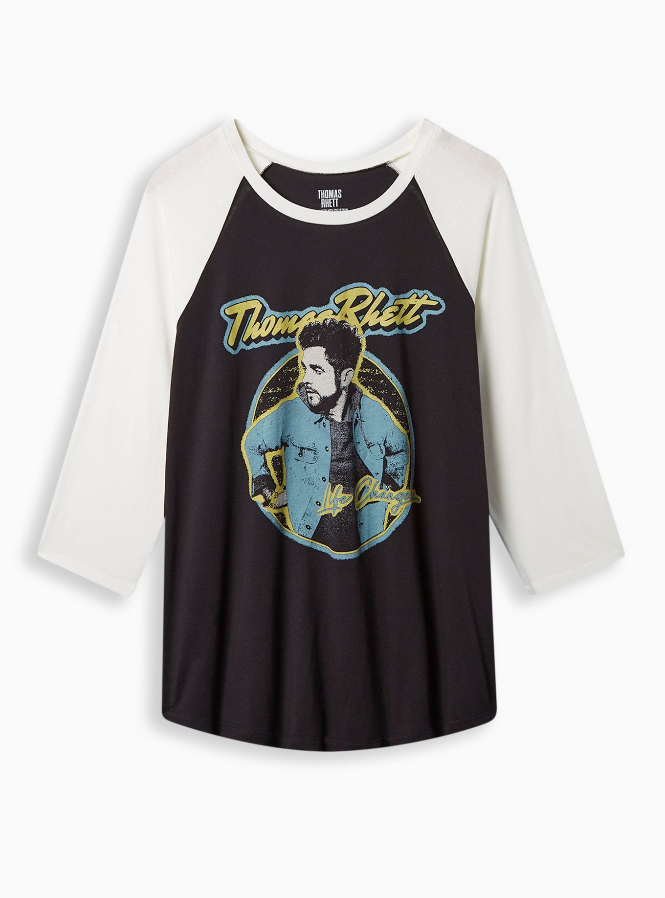 Plus Size - Thomas Rhett Classic Fit Cotton Raglan Long Sleeve Tee - Torrid