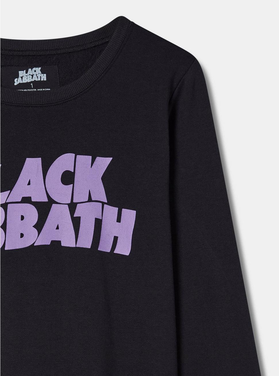 Black Sabbath Fleece Sweatshirt, DEEP BLACK, alternate