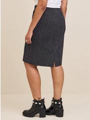 Midi Boucle Straight Skirt, WILD GINGER BURGUNDY, alternate