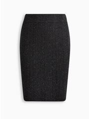 Midi Boucle Straight Skirt, WILD GINGER BURGUNDY, hi-res