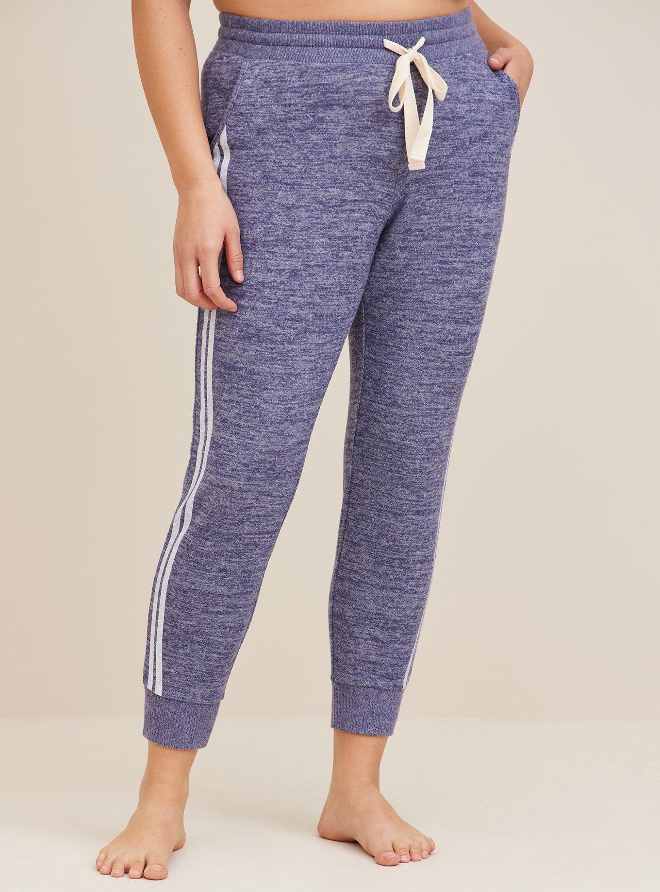 Super Soft Plush Full Length Lounge Jogger, CROWN BLUE ROEBUCK BLUE, alternate