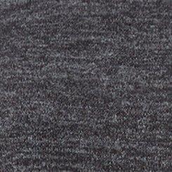 Super Soft Plush Long Sleeve Cable Trim Lounge Sweatshirt, BLACK HEATHER, swatch