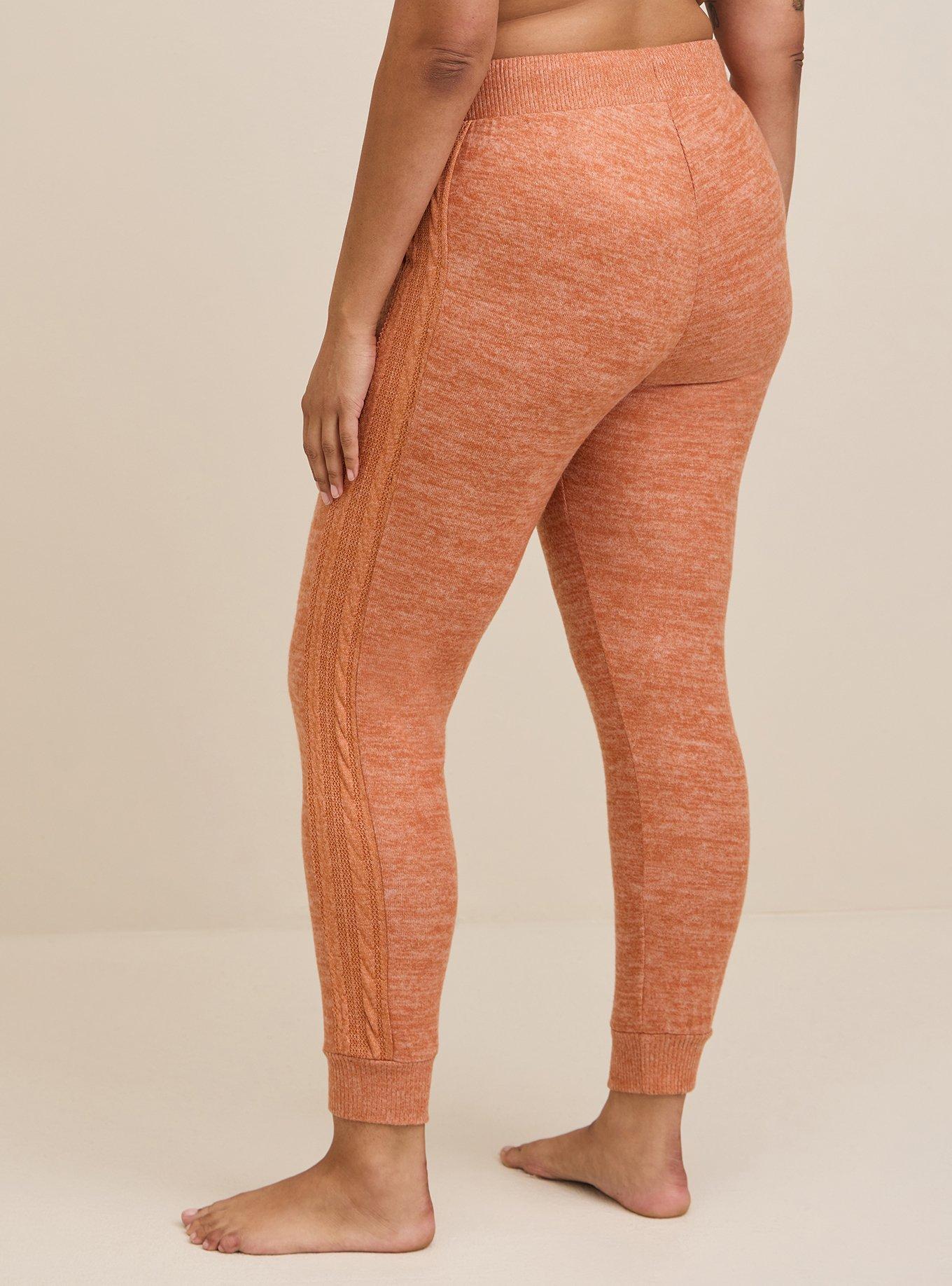 Plus Size - Super Soft Plush Full Length Cable Lounge Jogger - Torrid