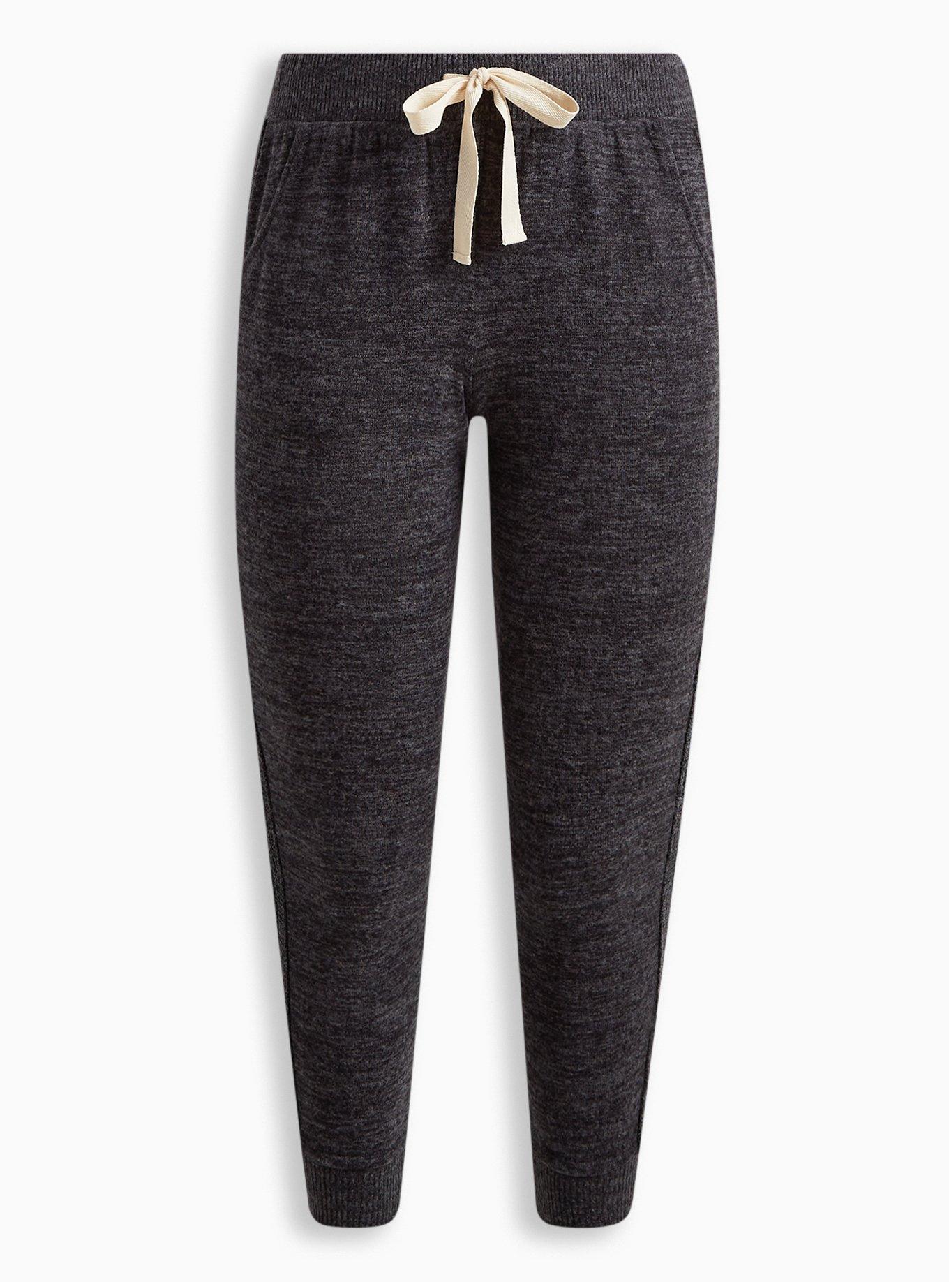 Super Soft Plush Full Length Cable Lounge Jogger