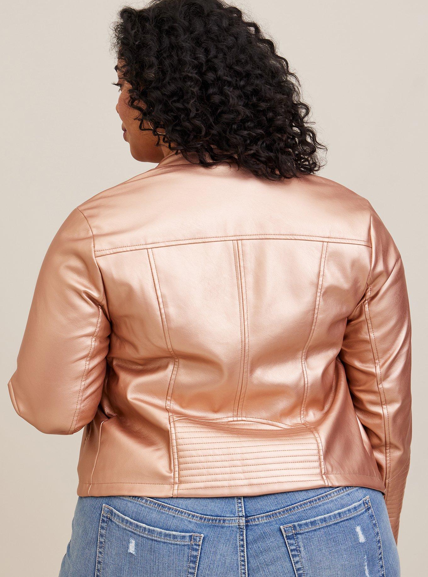 Faux Leather Zip Moto