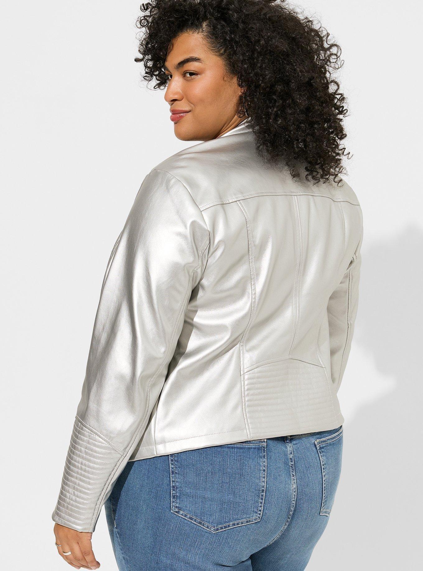 Plus Size - Faux Leather Zip Moto - Torrid