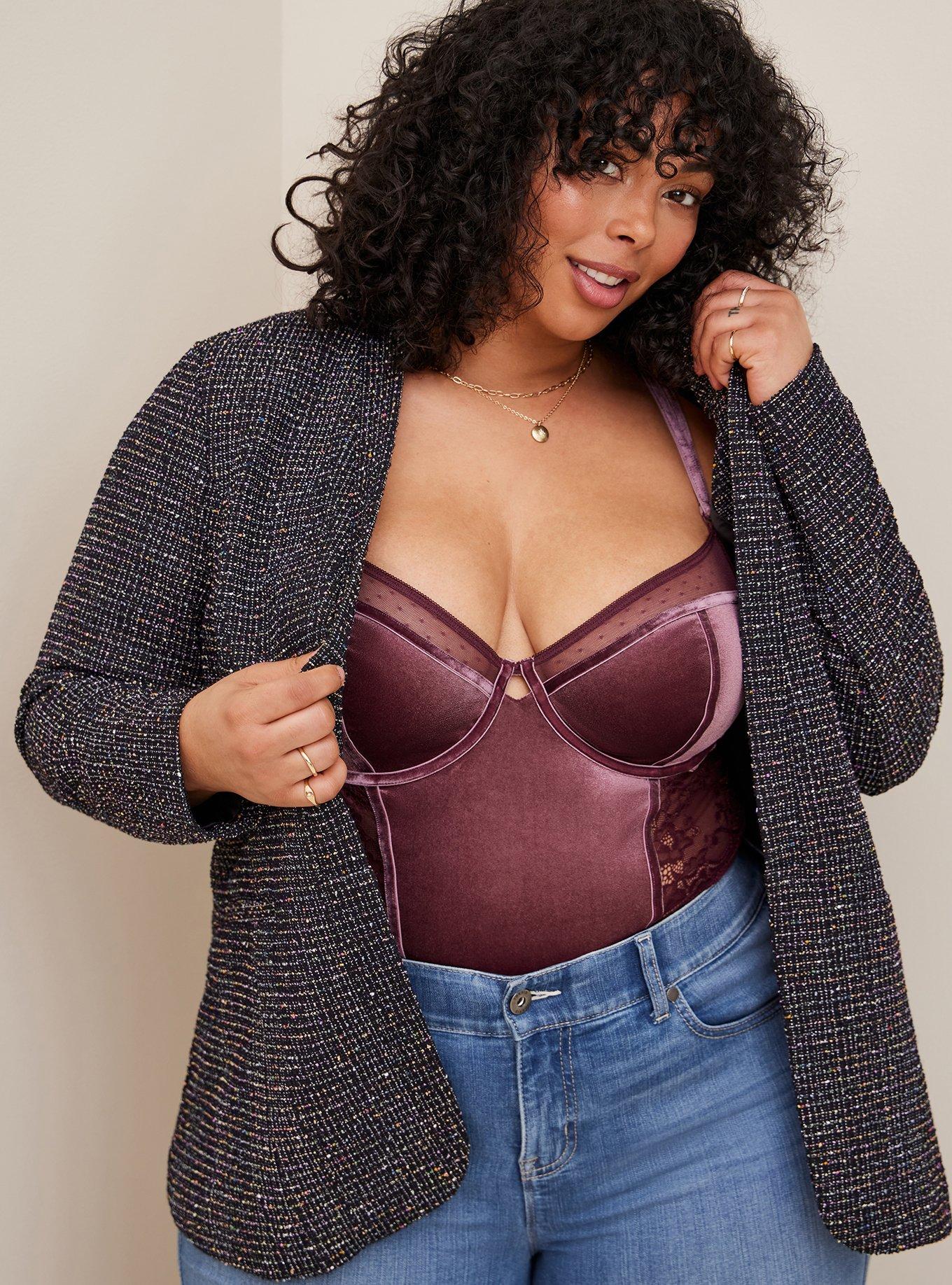 Plus Size - Collarless Classic Fit Blazer - Torrid