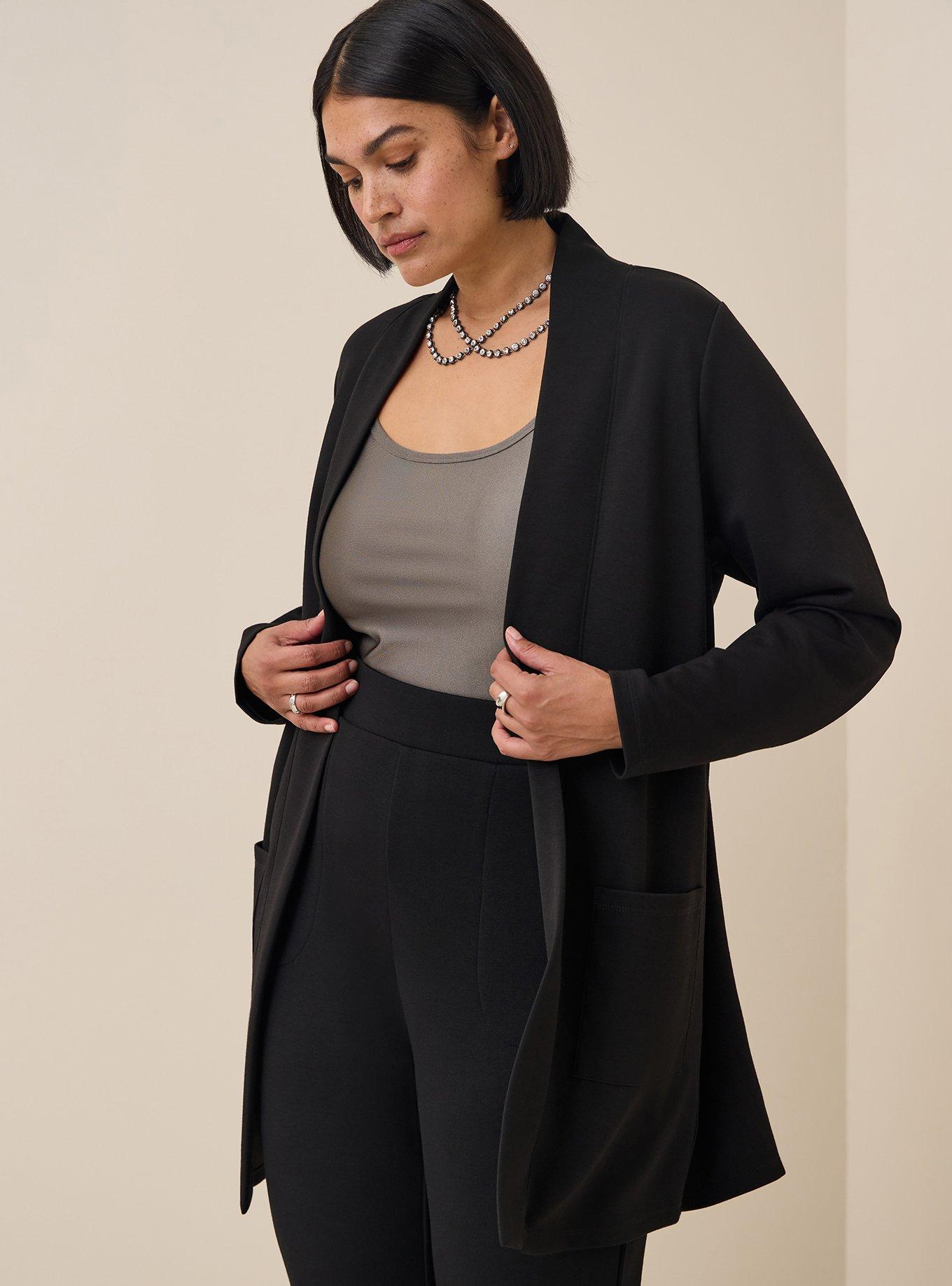 Studio Cupro Open Front Cardigan