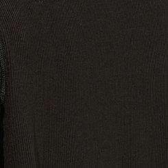 Super Soft Rib Snap Front Lounge Cardigan, DEEP BLACK, swatch