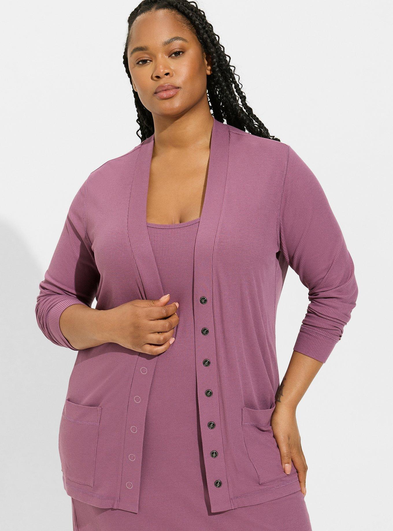 Plus size shop snap cardigan