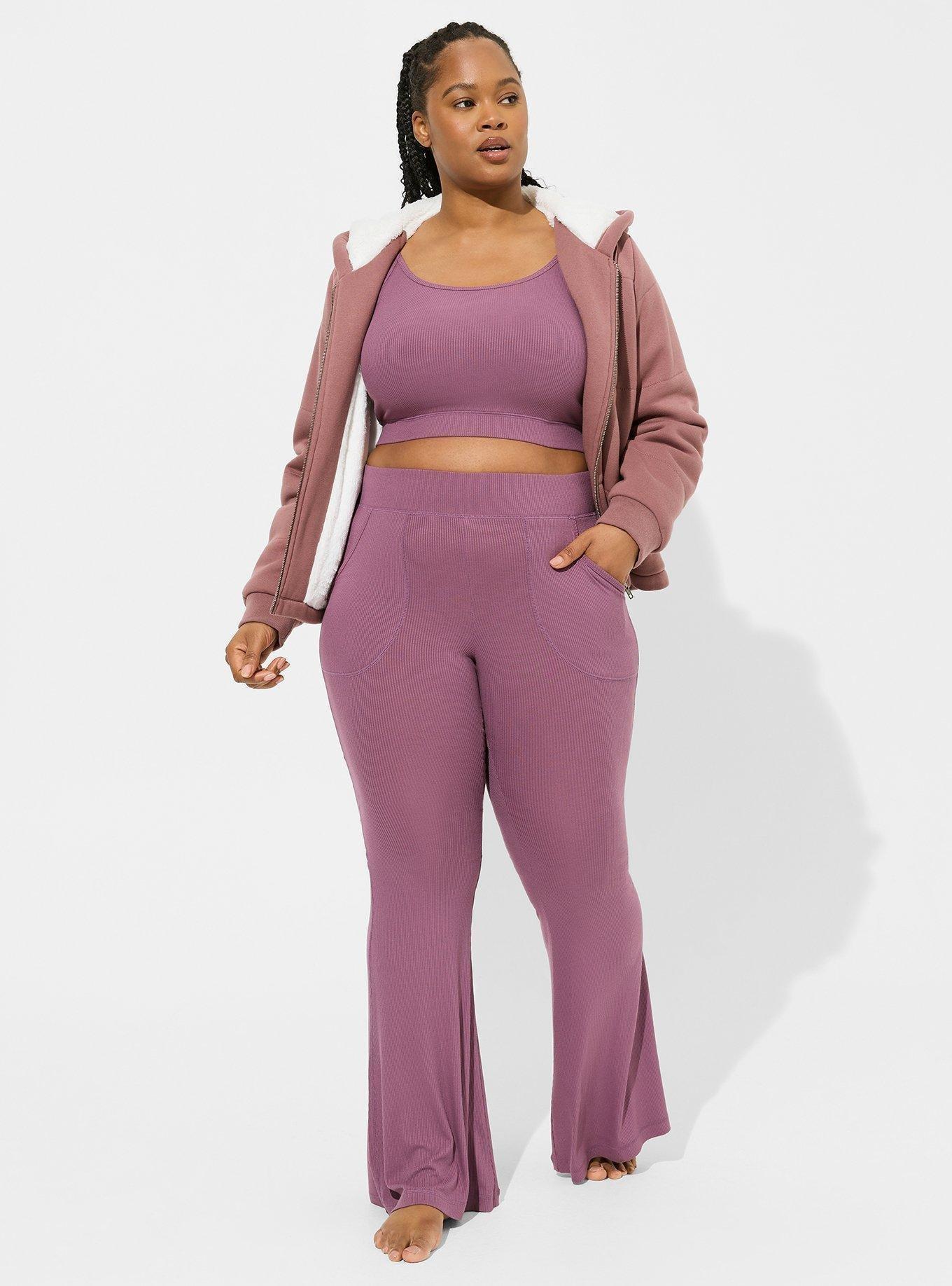 Plus Size - Super Soft Rib Full Length Lounge Pant - Torrid