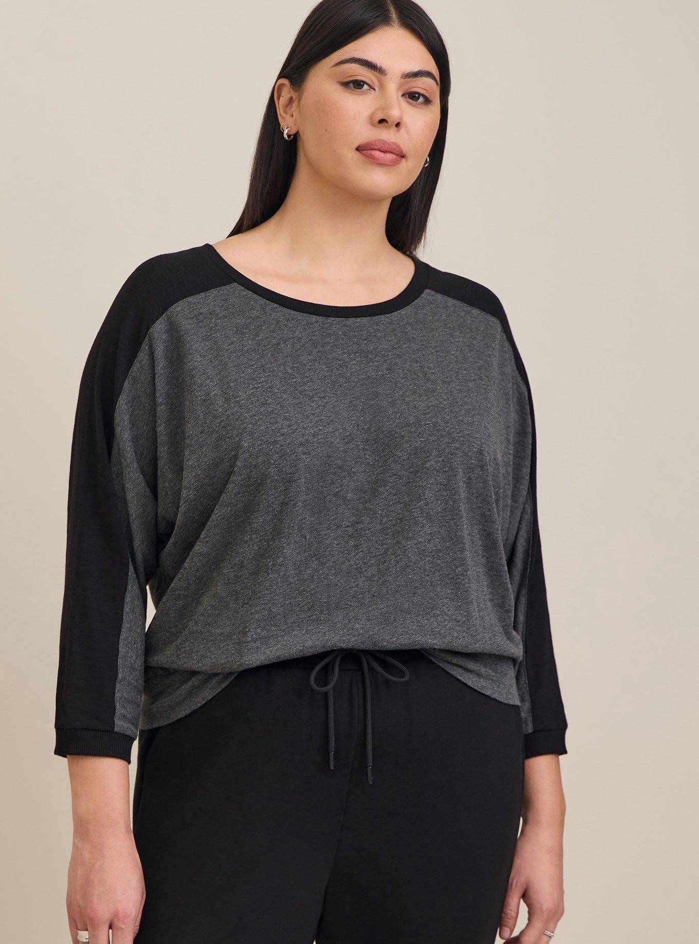 売れ筋商品|||ニューヨークコレクション カットソー トップス レディース Plus Size Roll-Tab Sleeve Top Ski Patrol Icemoon ニューヨークコレクション レディース カットソー トップス Plus