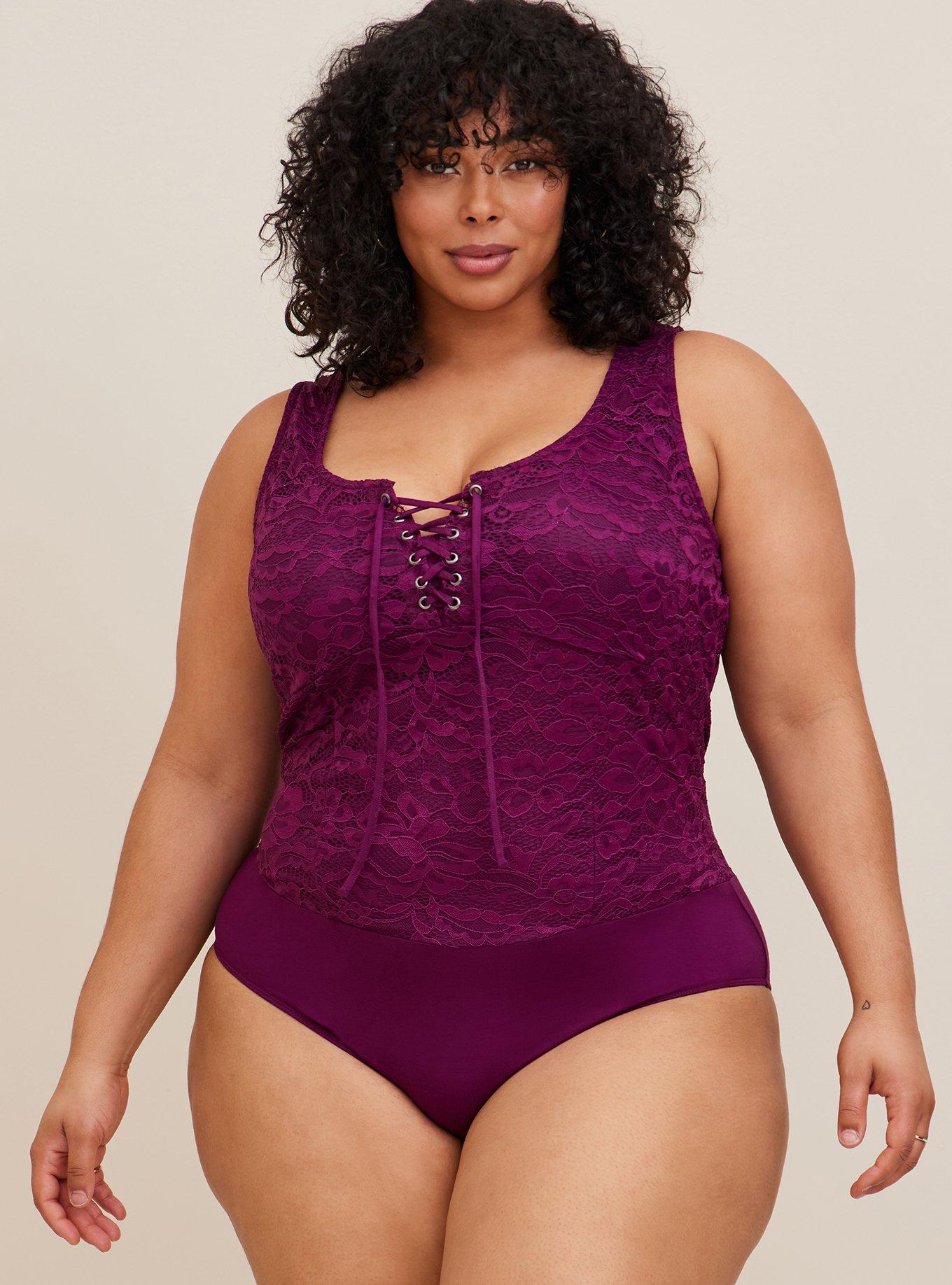 Plus Size - Lace Piece Bodysuit - Torrid