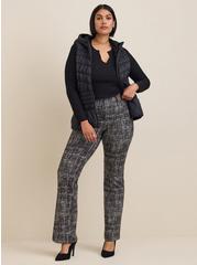 Bombshell Boot Studio Luxe Ponte High Rise Pant (Tall), SCRATCHY TWEED DEEP PLAID, hi-res