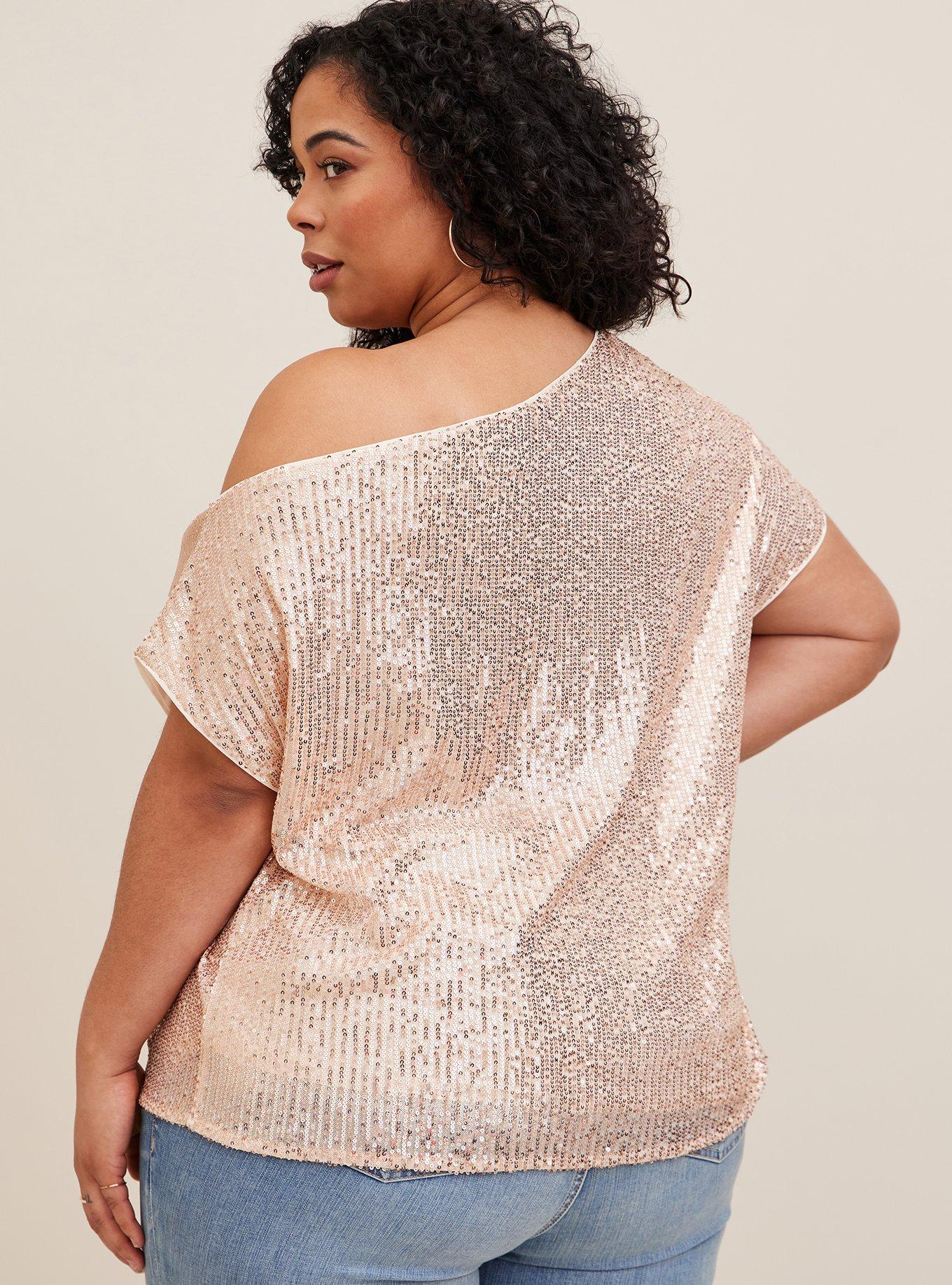 Plus Size - Sequin Bomber - Gold - Torrid