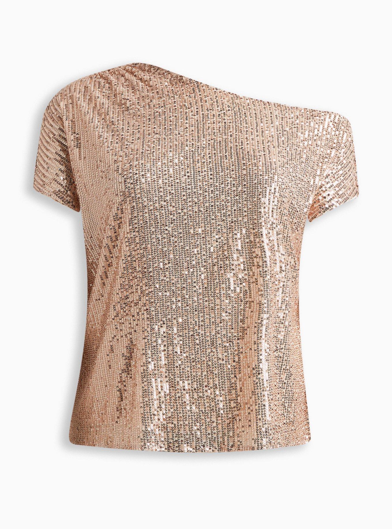 Plus Size - Sequin Off The Shoulder Top - Torrid