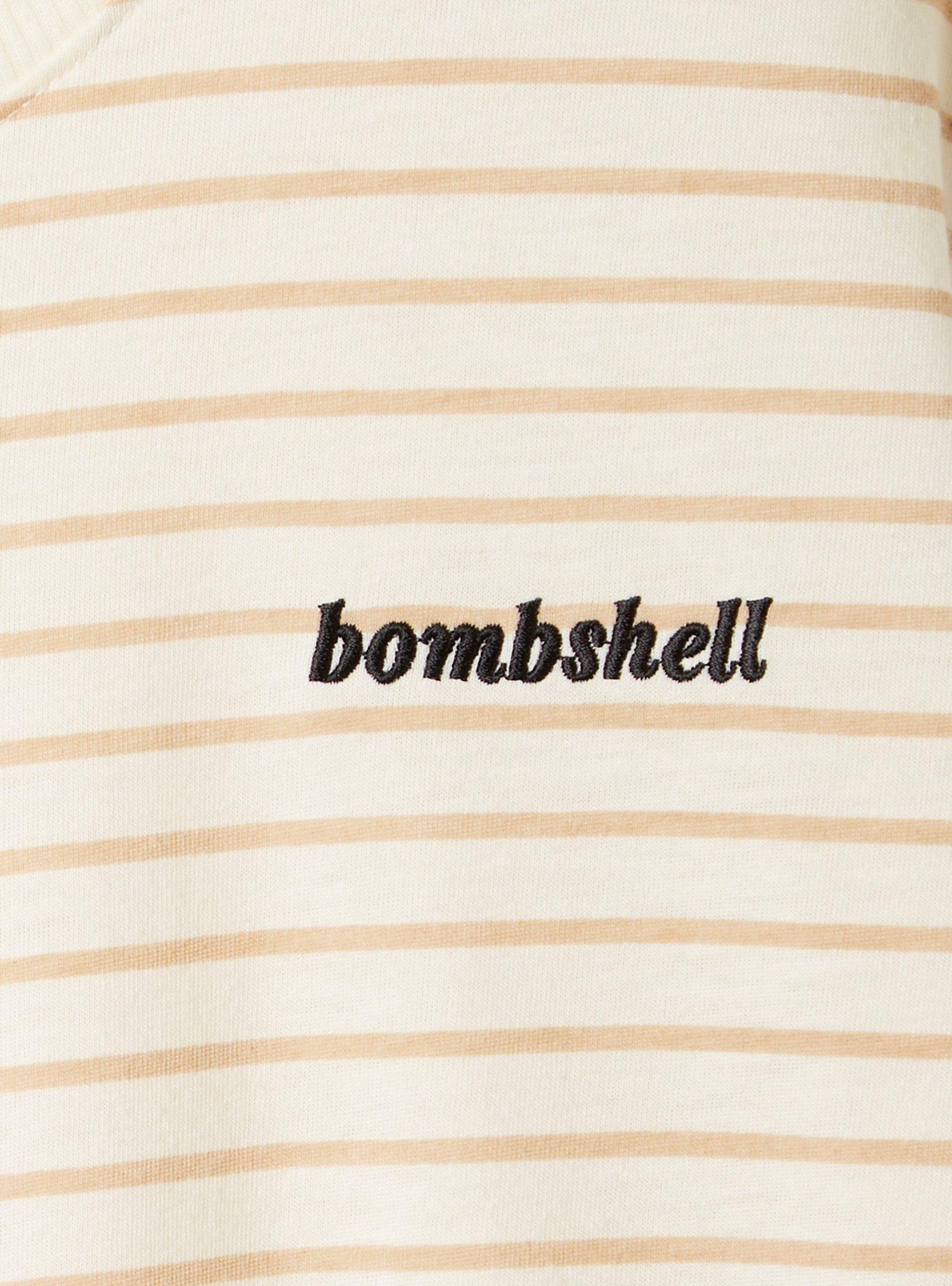 Bombshell Signature Jersey Crew Neck Crop Tee