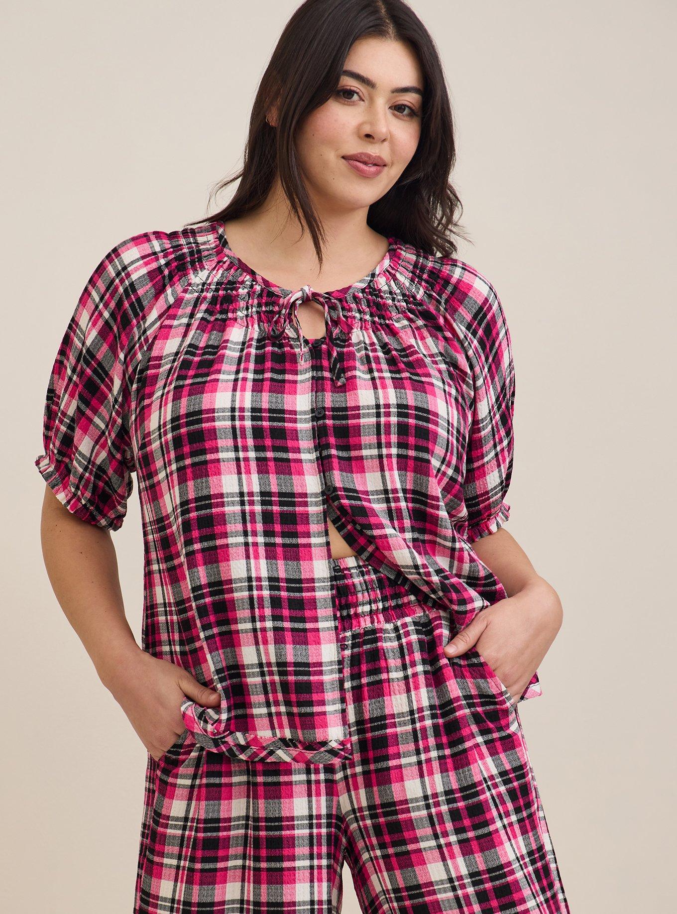 Plus Size Gauze Crop Wide Leg Sleep Pant Torrid