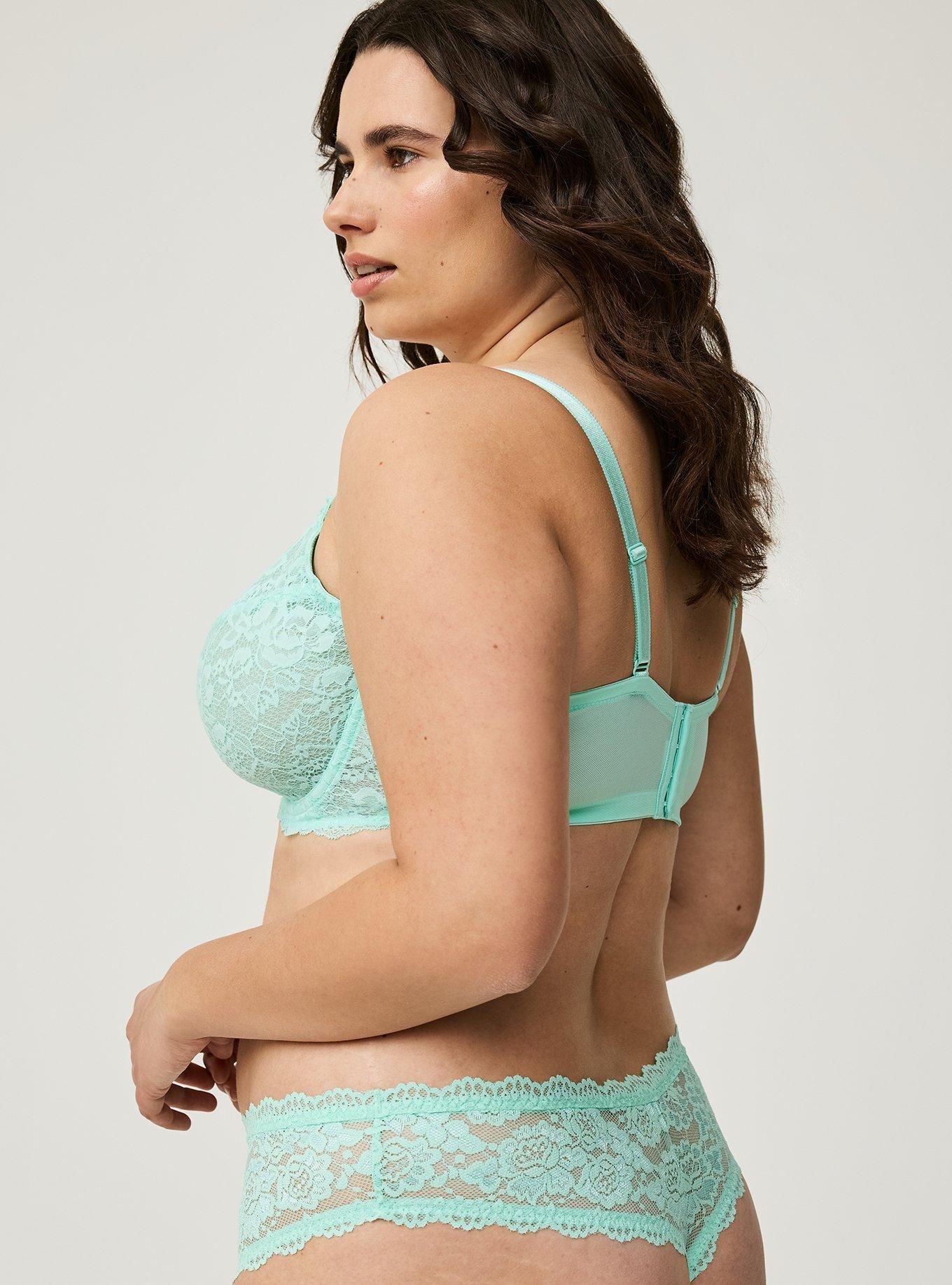 Lace Mid Rise Thong Panty