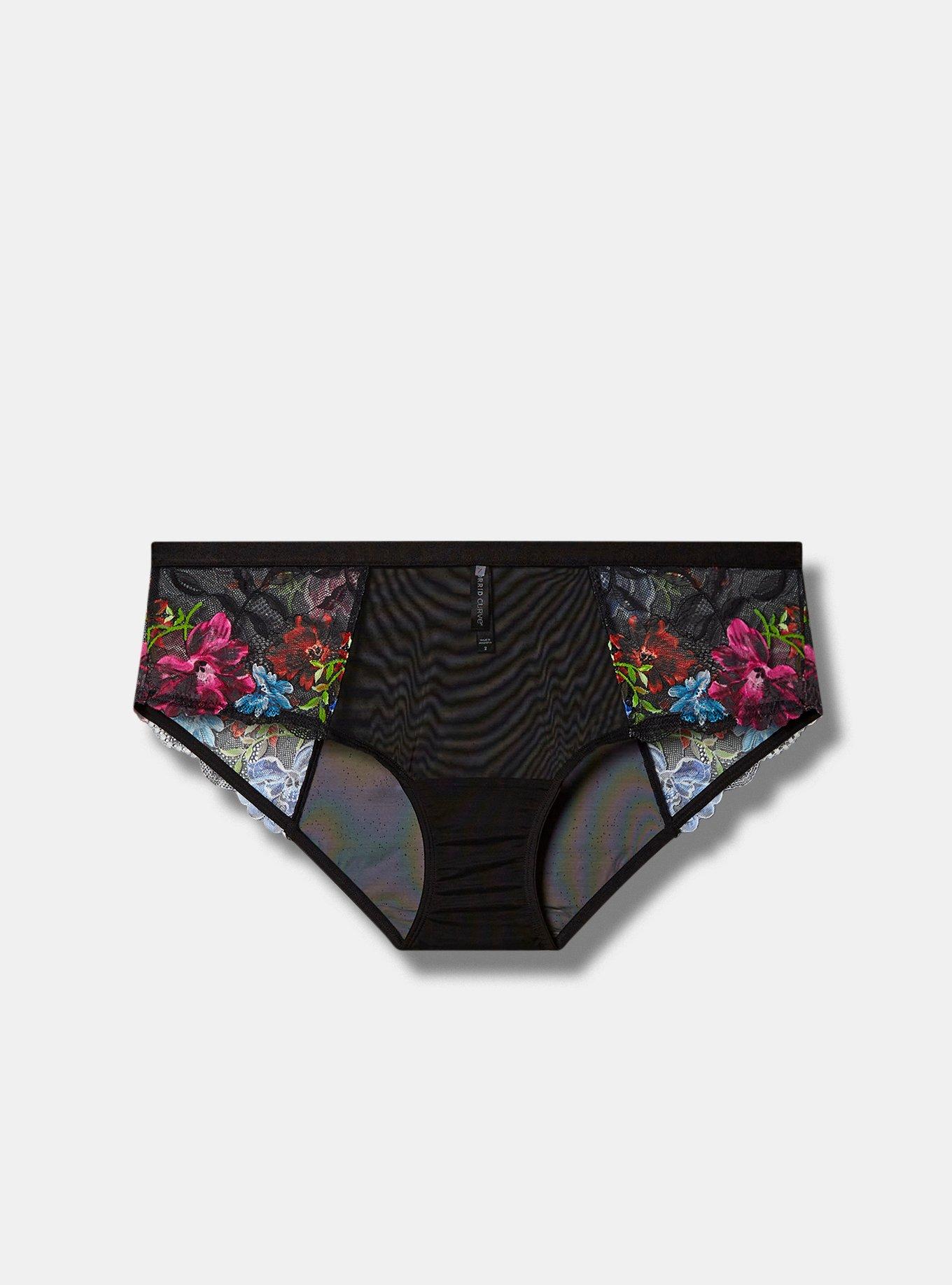 Plus Size - Photo Floral Lace Mid Rise Hipster Panty - Torrid