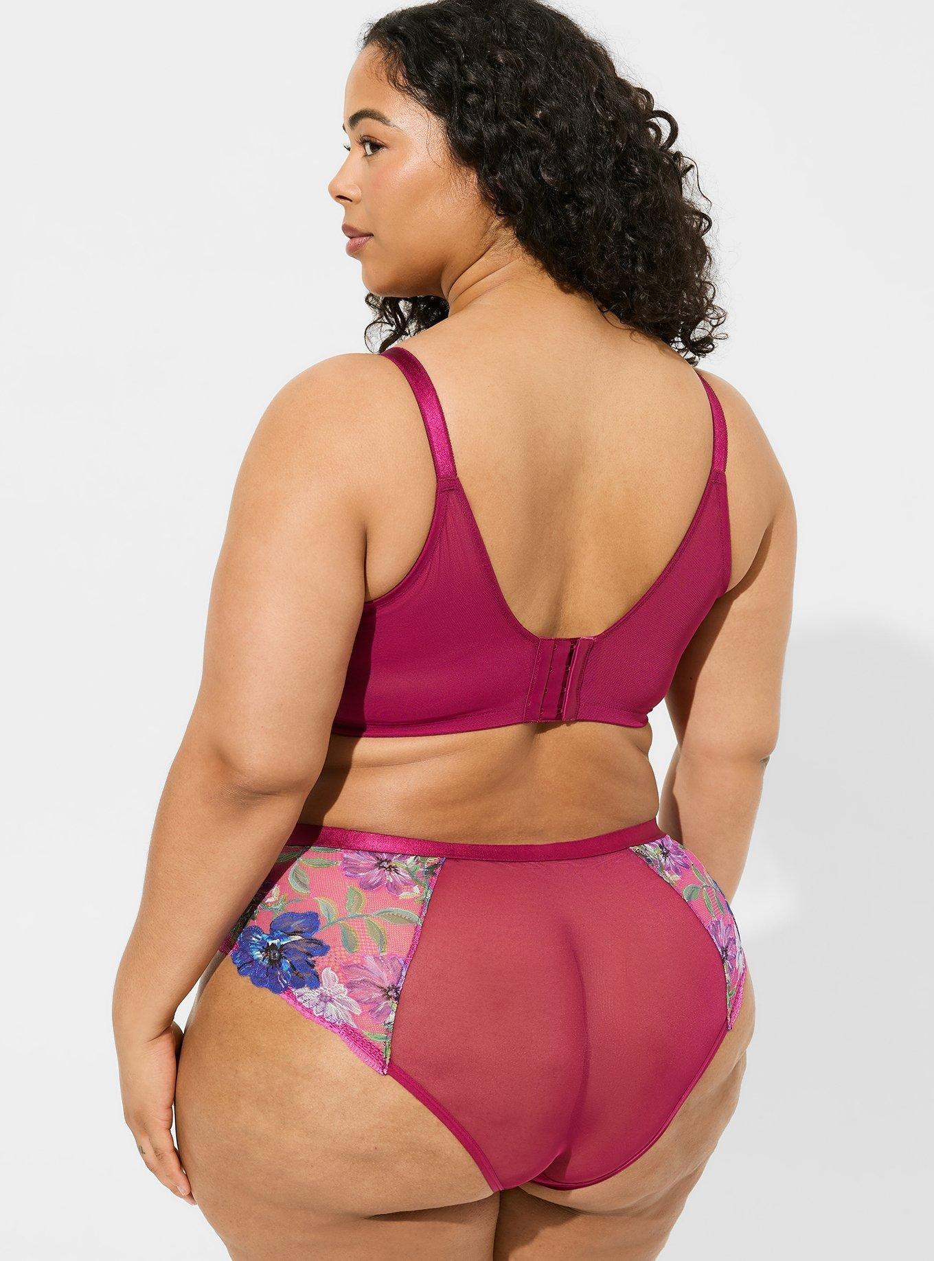 Photo Floral Lace Mid Rise Hipster Panty
