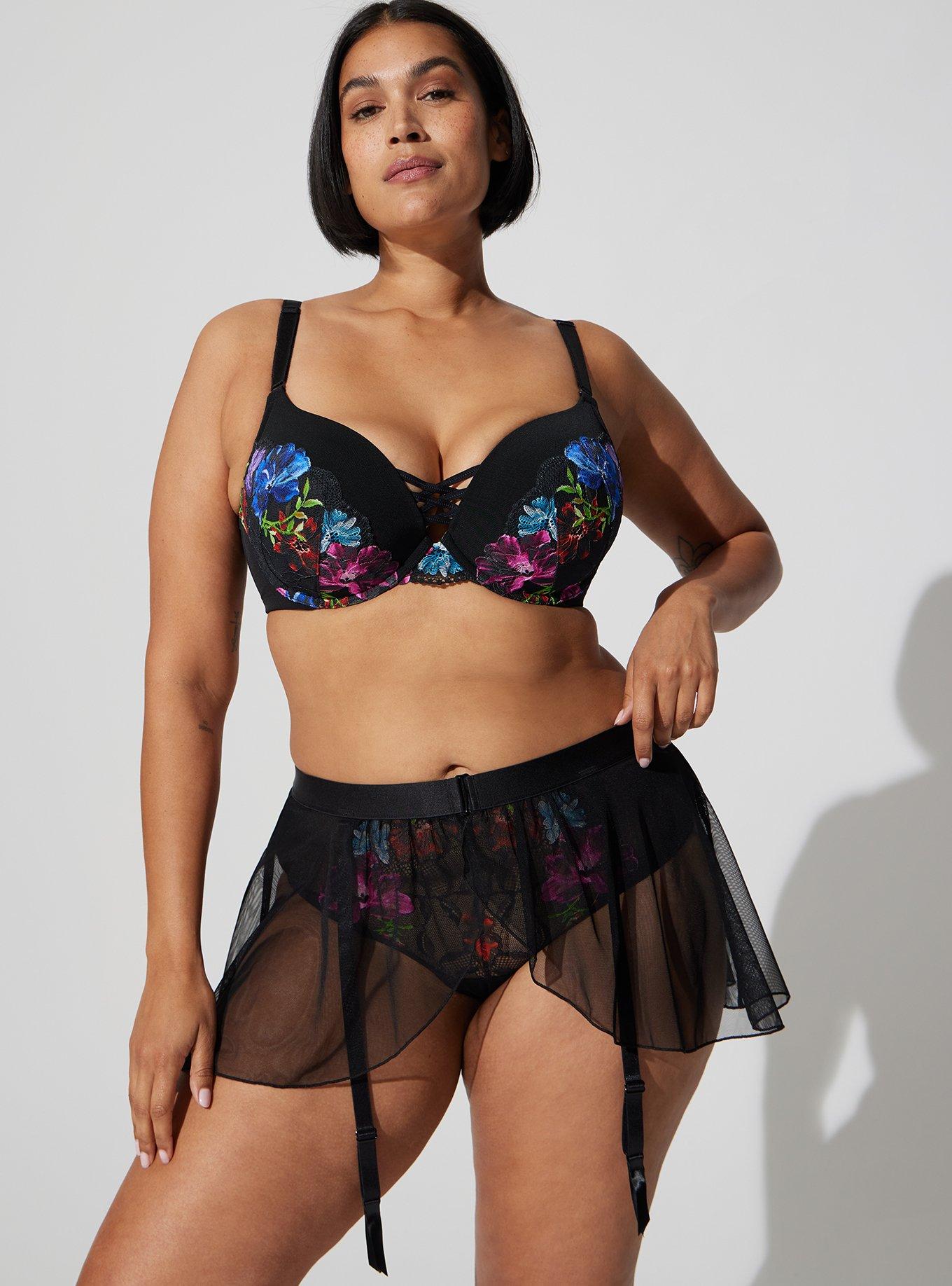 Plus Size - Mesh Garter Skirt - Torrid